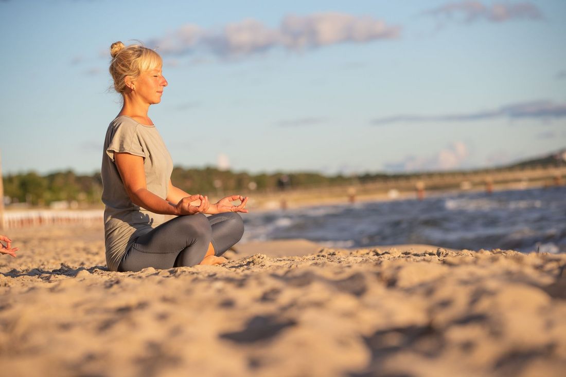 Yoga am Strand