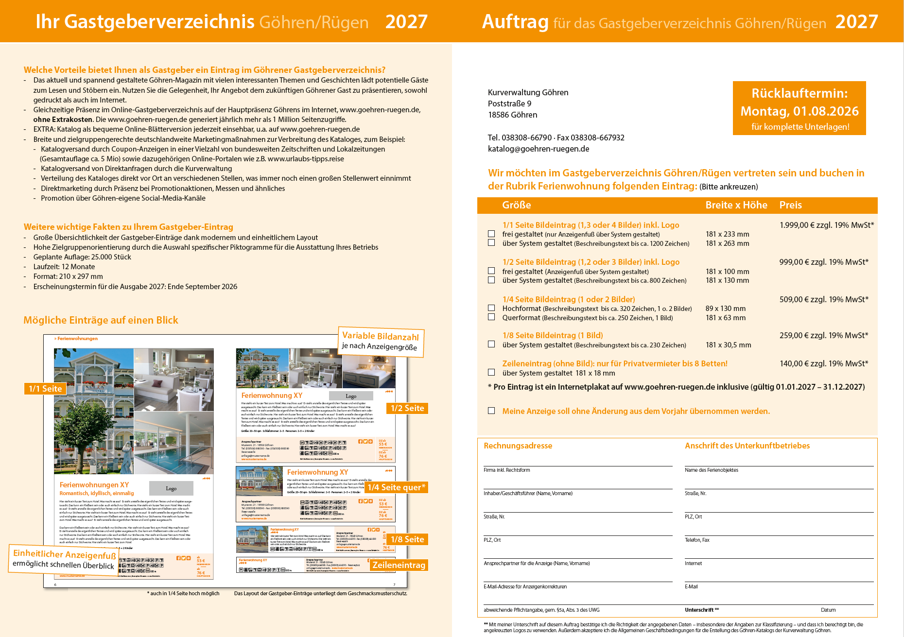 Akquise-Formular Gastgeber-Katalog 2027 – FeWo